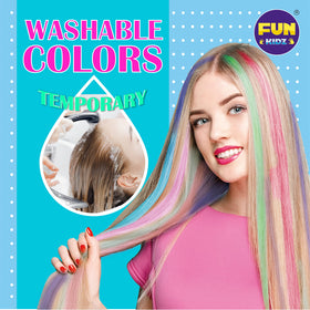 FUN KIDZ handheld hair chalk clamp for portable, precise color application.