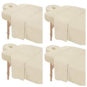 FUNLIYING four-set premium massage table sheets pack for spa use