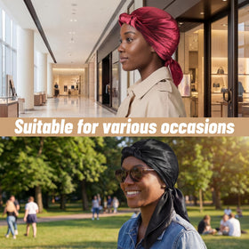 Funnysoft bright satin headband adds color and style to any look.