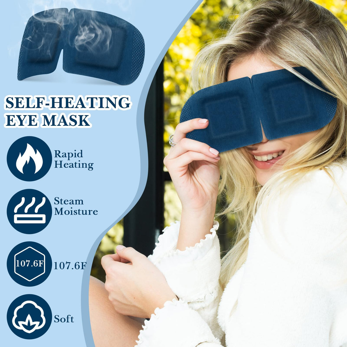 Funnysoft eye mask for daily relaxation useful at home or in the office.