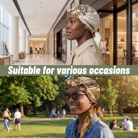 Funnysoft secure-fit hair net supports gentle protection while sleeping or showering