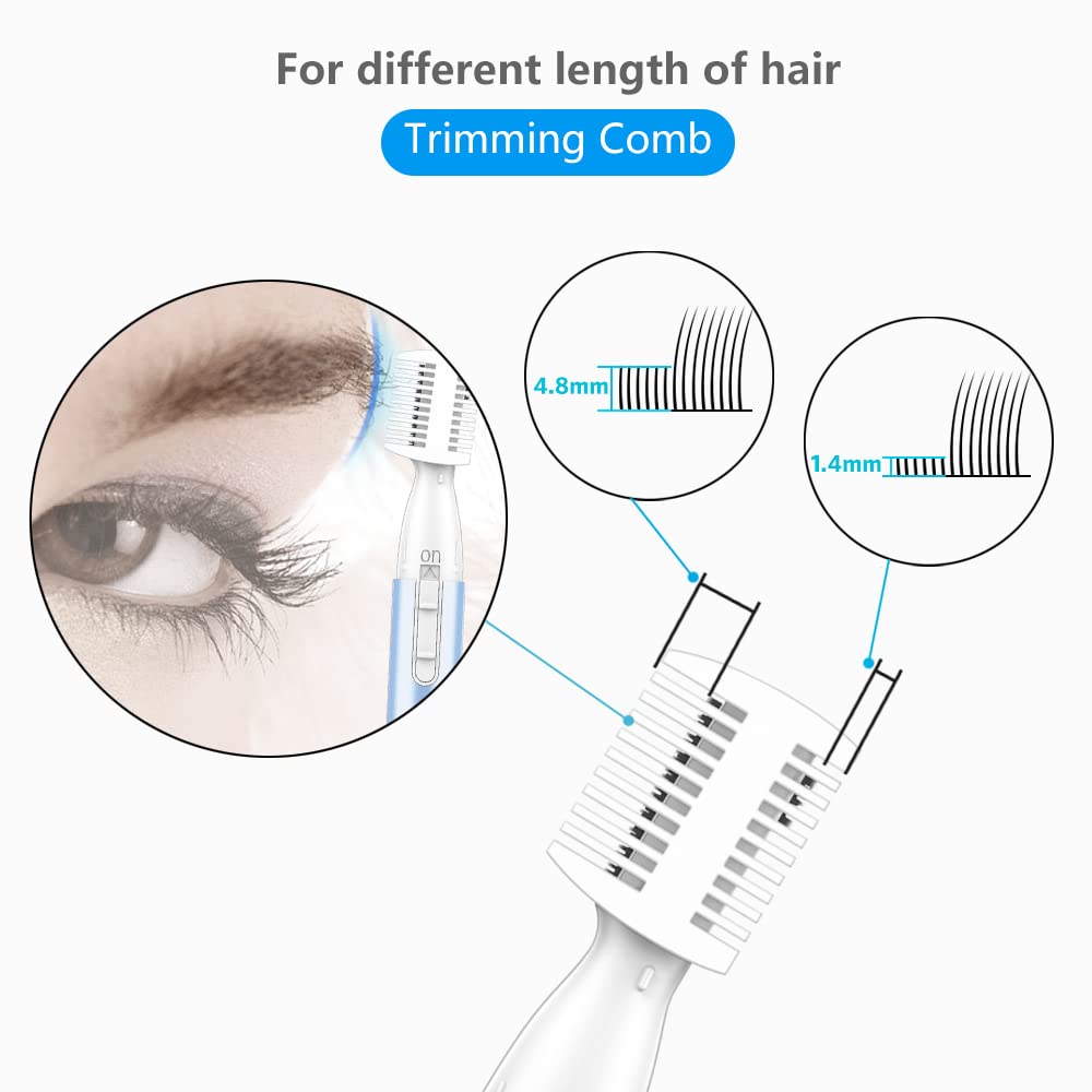 Funstant trimmer attachment 4-8mm for wider brow shaping.