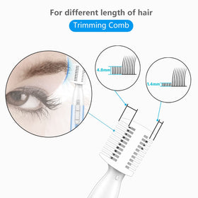 Funstant trimmer attachment 4-8mm for wider brow shaping.