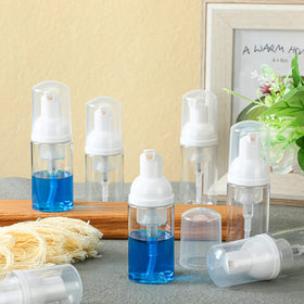 Funtery 24-pack of refillable foam bottles for shampoos and sanitizers.