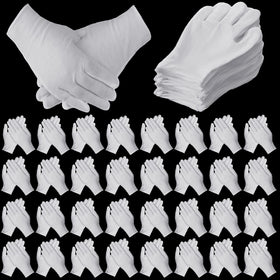 Funtery 240 piece cotton gloves pack for everyday use and replacement.