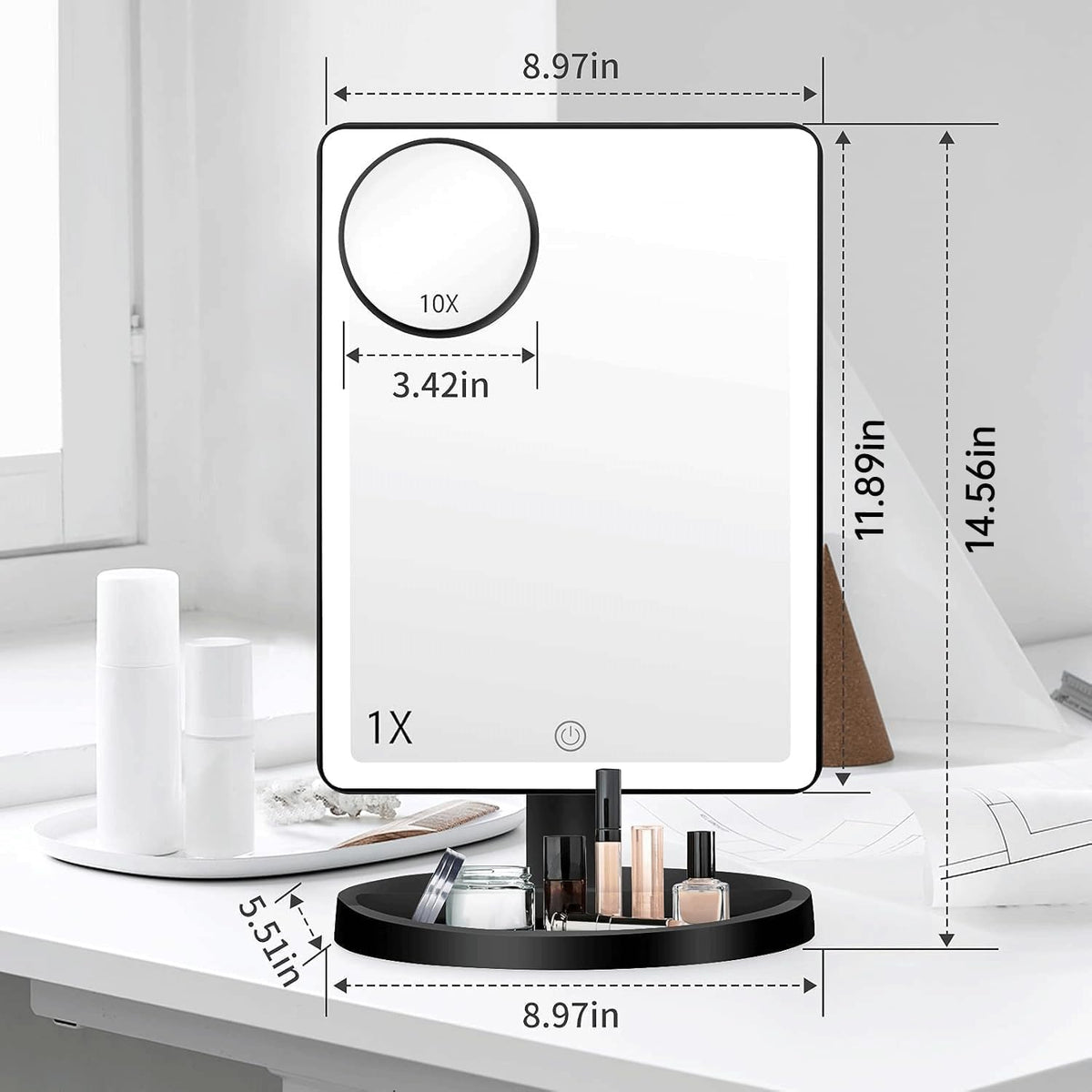 Funtoouch touch sensor brightness control lets you dim or brighten.