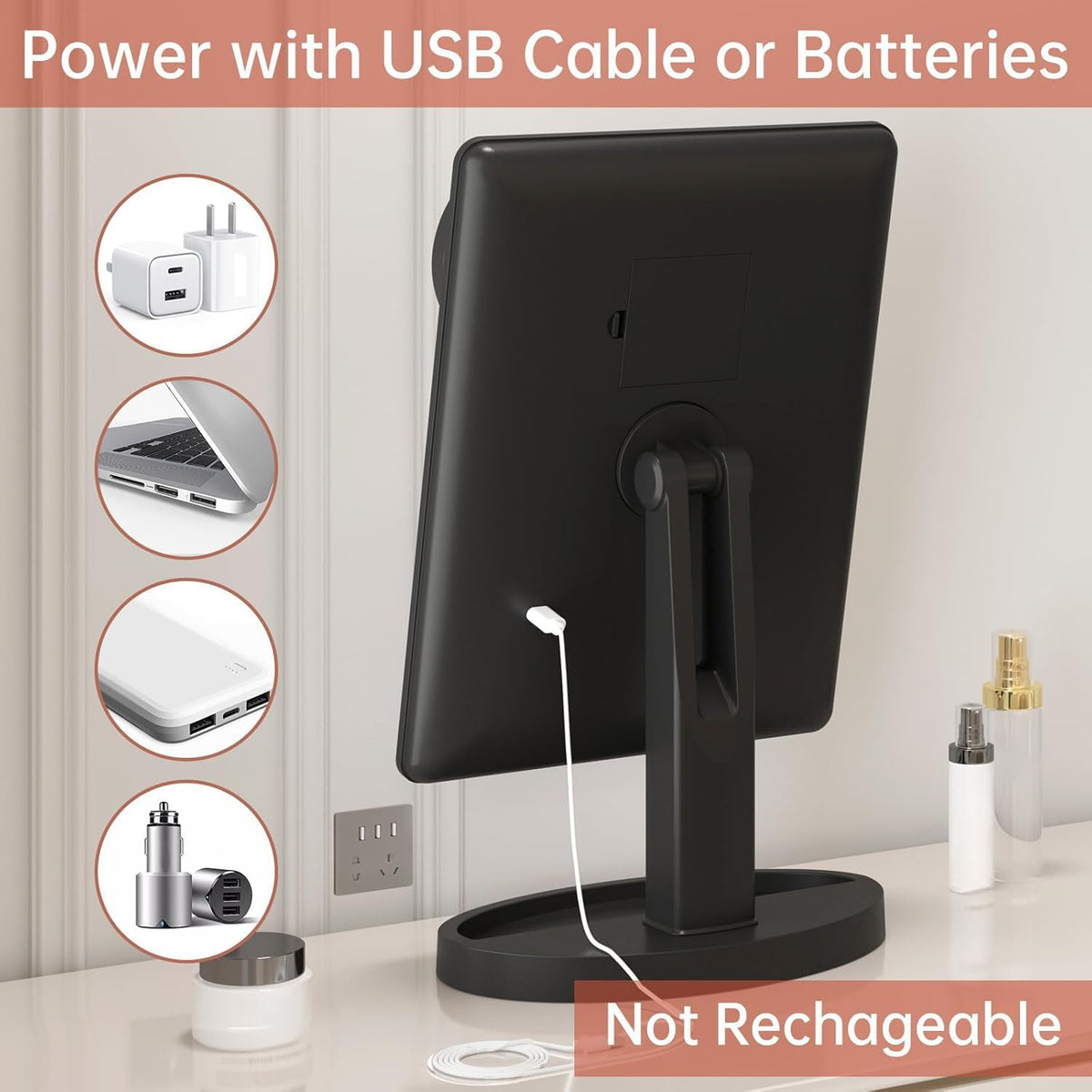 Funtoouch three-color lighting supports White, Warm, Natural tones.