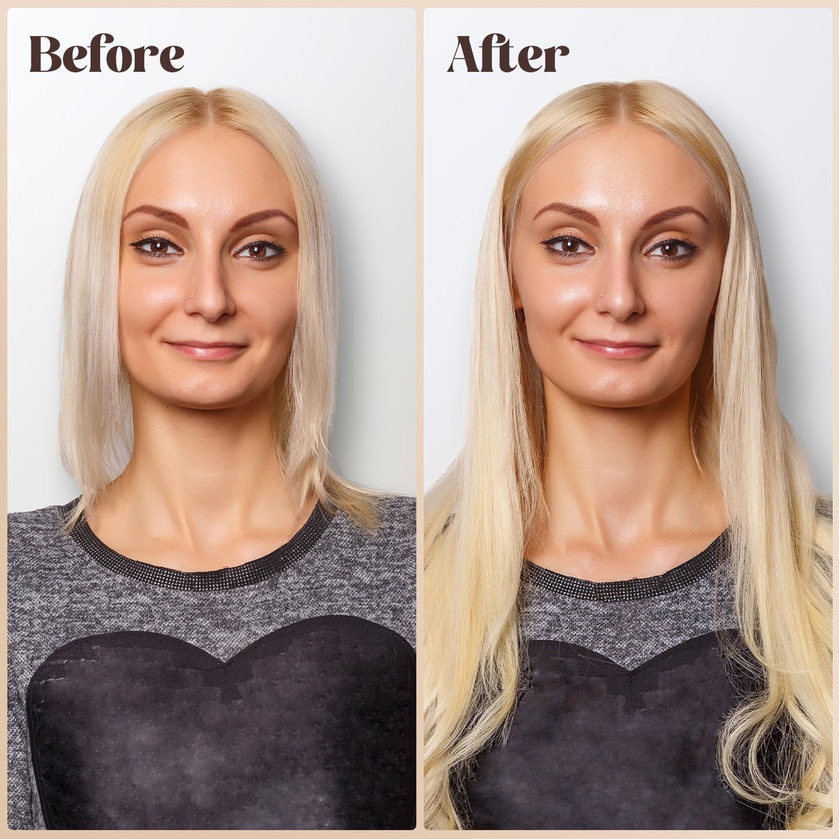 Funtopia beads demonstrated on hair for extension styling