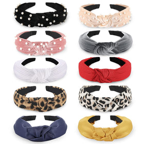 Funtopia pearl-knotted headband adds elegant sparkle for special events