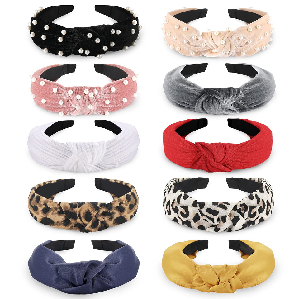 Funtopia pearl-knotted headband adds elegant sparkle for special events