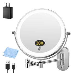 FUNTOUCH 5000mAh mirror front view for everyday makeup with cordless use