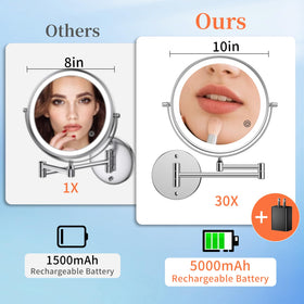 FUNTouch extendable swing arm for flexible makeup angles