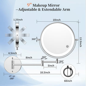 FUNTouch chrome IP54 water-resistant finish for humid bathrooms