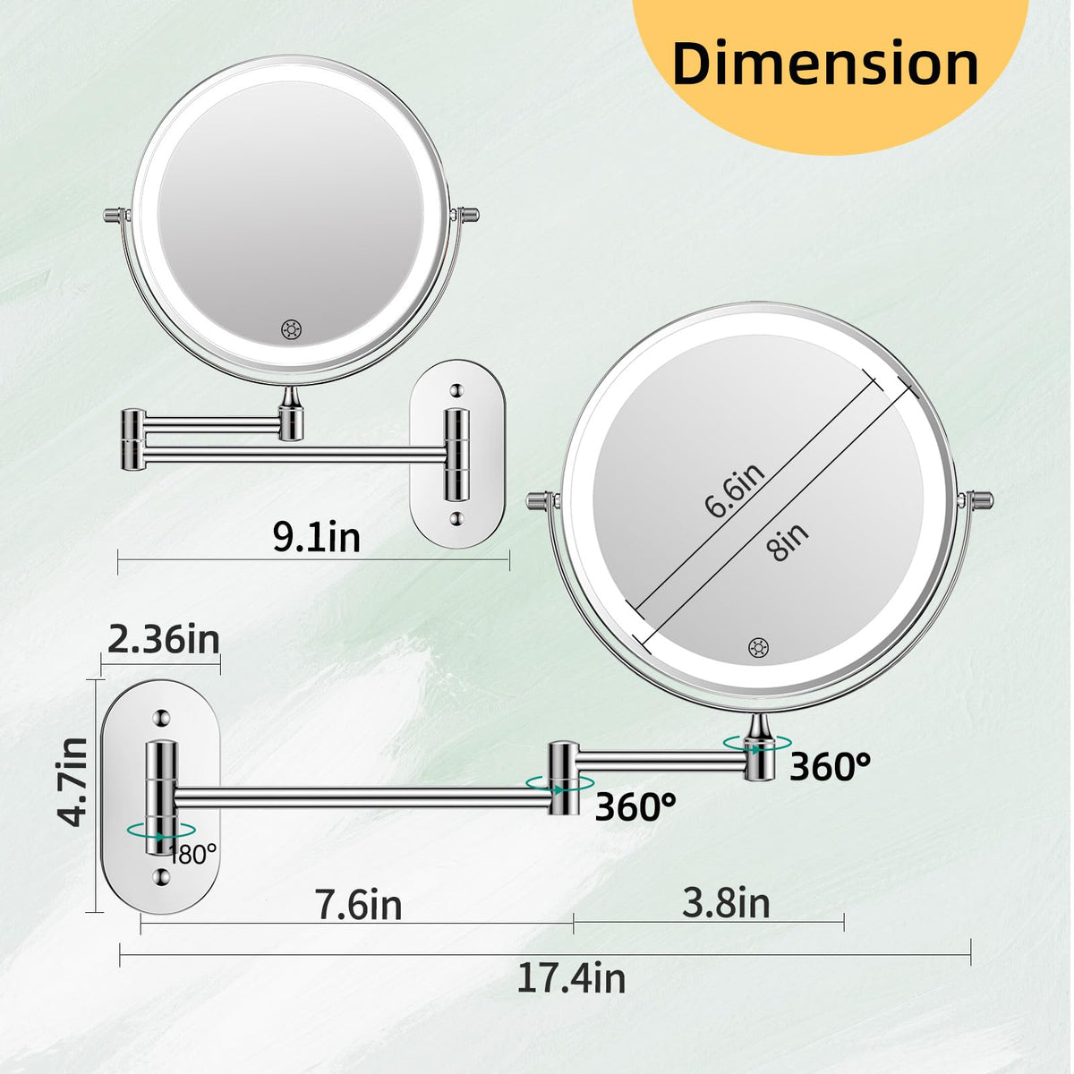 FUNTOUCH rust-resistant stainless steel construction for durable bathroom use