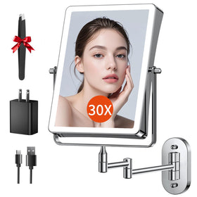 FUNTOUCH square design makeup mirror with clear view for precise makeup tasks.