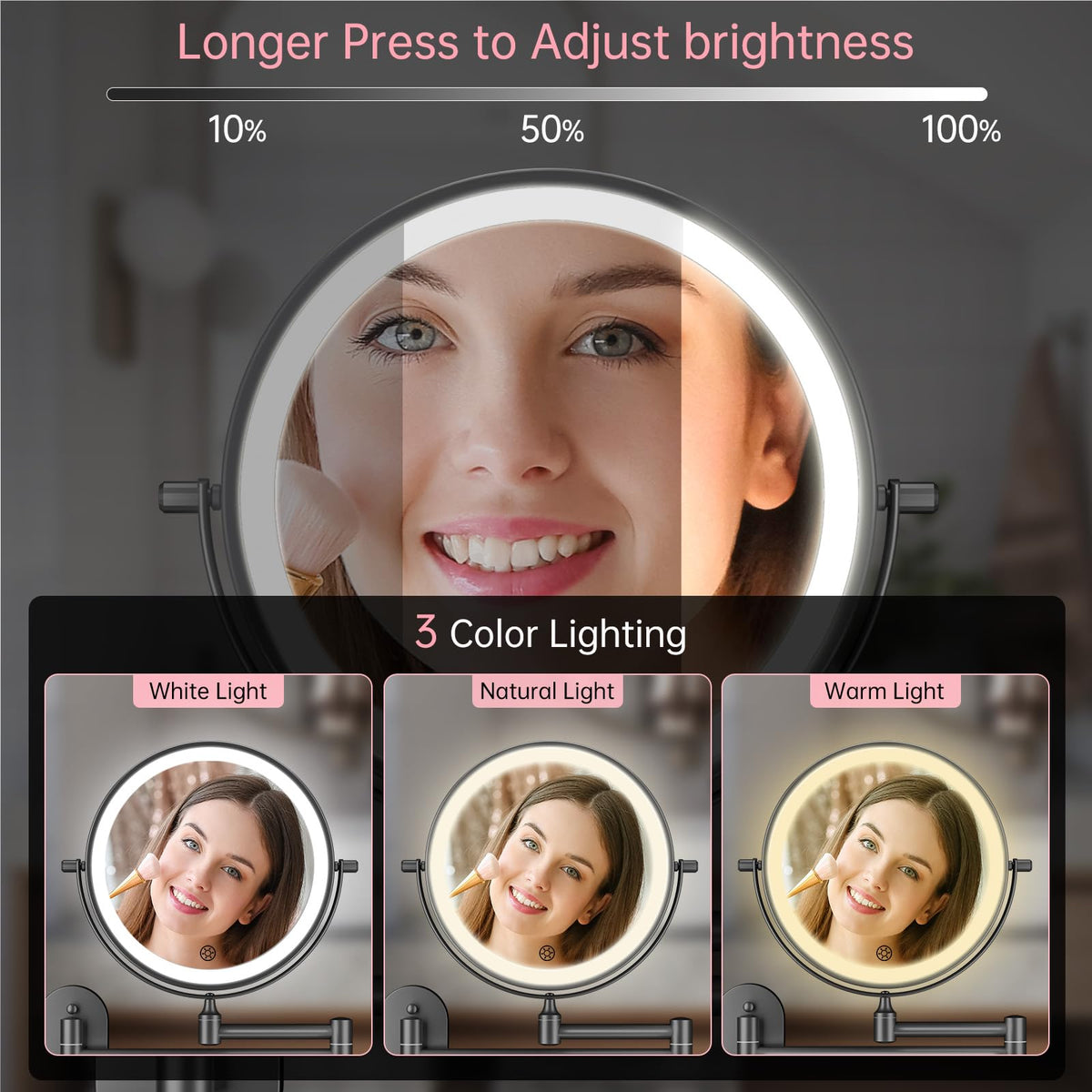 FUNTOUCH touch dimming sensor offers quick brightness control for any setting.