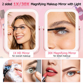FUNTOUCH travel mirror 1x HD face view for everyday skincare