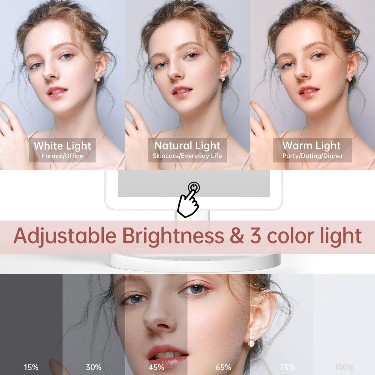 FUNTOUCH 10x magnification area for precise detail inspection