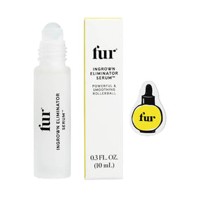 Fur Ingrown Eliminator Serum bottle shows compact travel size for easy carry.