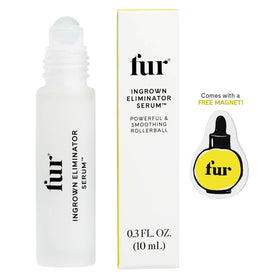 Fur Ingrown Eliminator Serum on rollerball enables targeted post-removal care.