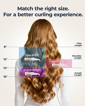FURIDEN Lite styling armpit-to-mid-back length hair into natural waves.