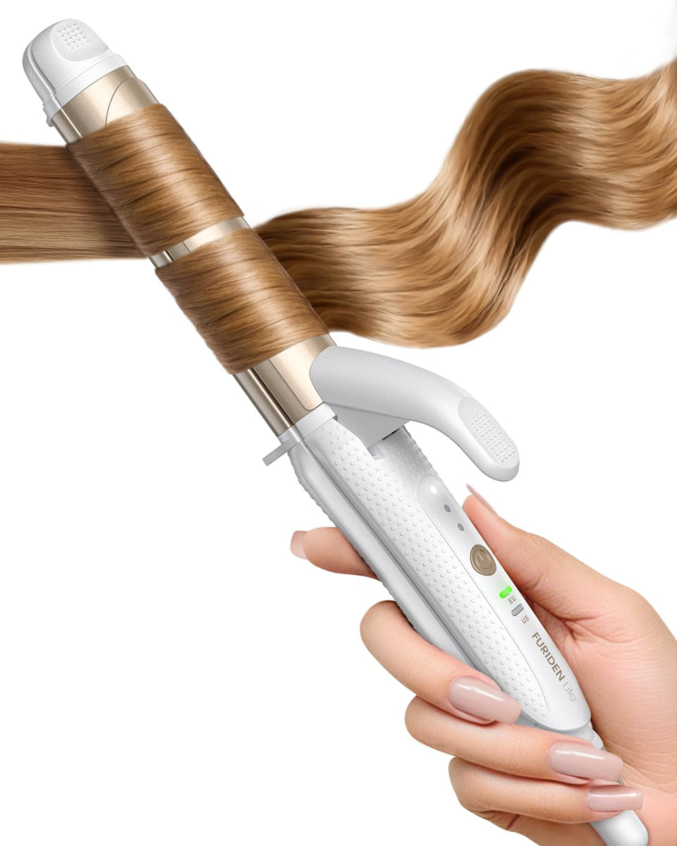 FURIDEN Lite dual-voltage curling iron for worldwide styling on the go