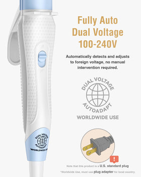 FURIDEN Lite dual-voltage travel iron, supports international use.