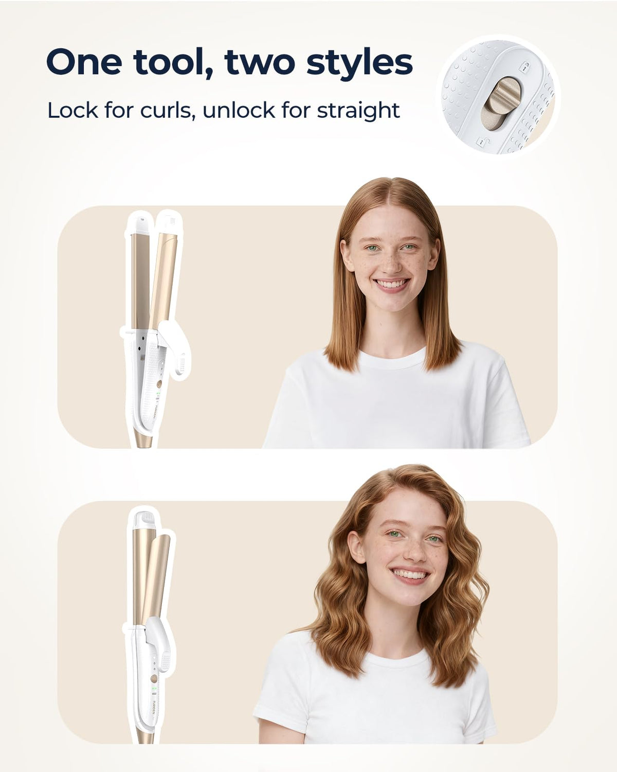 FURIDEN Lite three heat settings support versatile styling