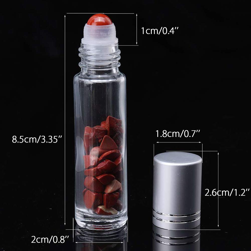 Furnido clear glass roller bottle with lapis lazuli ball for vibrant fragrance ideas