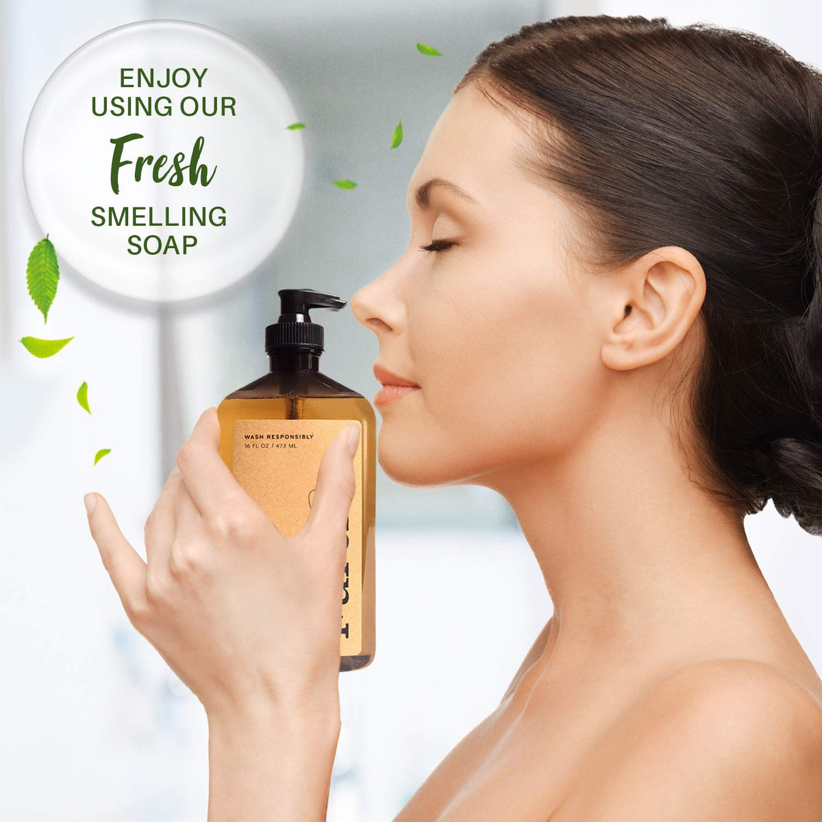 Further Glycerin Hand Soap on a hotel restroom display, ideal for guest-friendly hand care.