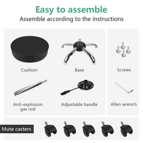 FURWOO chair easy to assemble with simple steps.