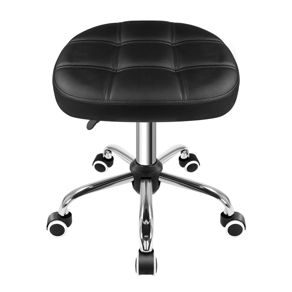 FURWOO oval rolling stool cushion close-up highlighting plush comfort