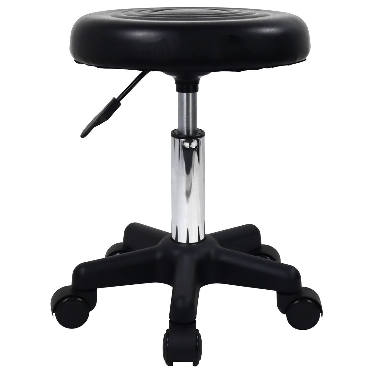 FURWOO round swivel PU leather stool for spa and salon use with smooth rotation
