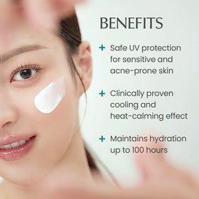 Texture close-up of water-based gel-lotion ready to layer under makeup