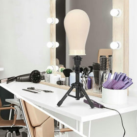 FUTAI 360-degree rotatable mannequin head enables full-angle wig practice.