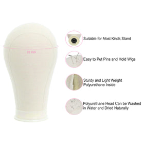 FUTAI display stand for wigs provides portable, steady setup.