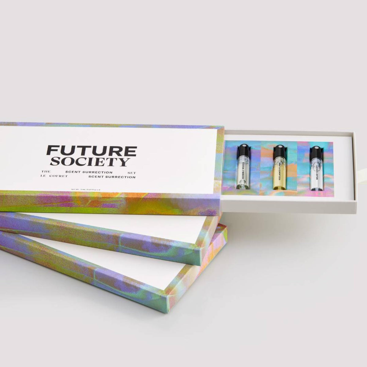 Future Society fragrance discovery set six-scent box highlights science-inspired florals.