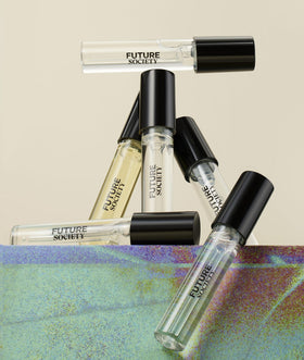 Future Society fragrance discovery set bottle lineup signals premium sampling for fragrance lovers.