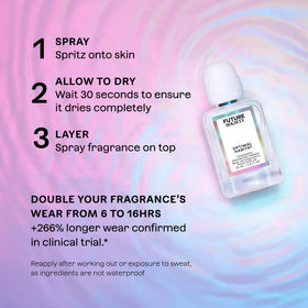 Future Society Optimal Habitat Primer on skin during application for quick 30-second prep
