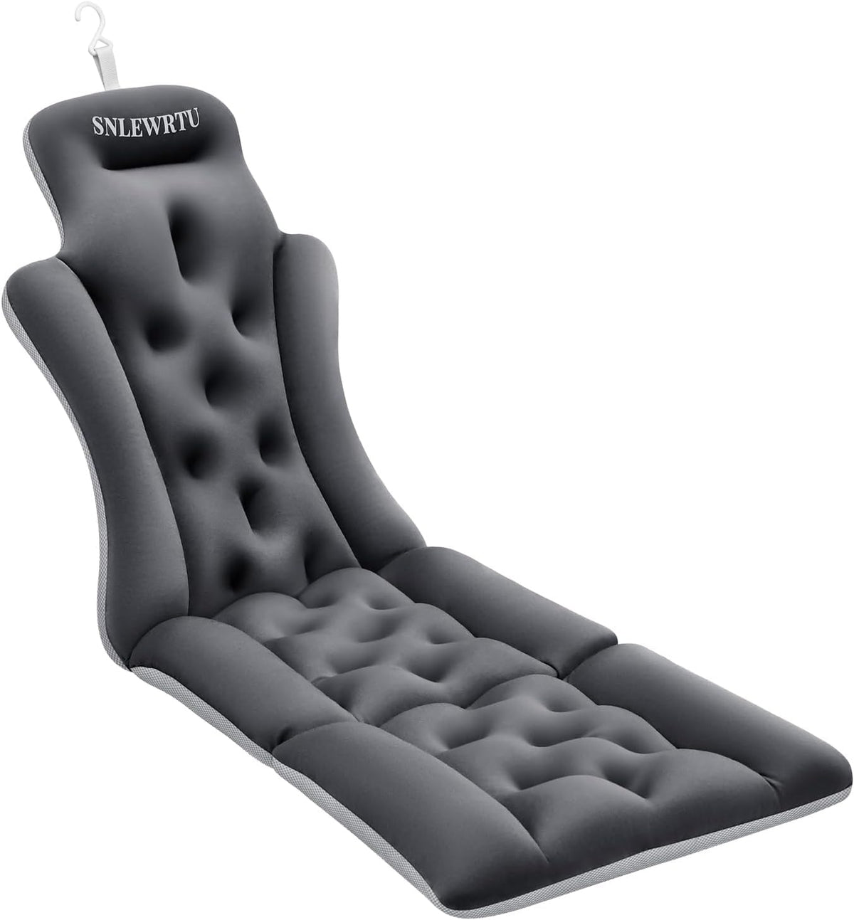 FVIOBUP full-body bath pillow provides neck and back support for comfortable soaks.