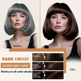 Fvquhvo 3-in-1 dye shampoo and conditioner for at-home color.