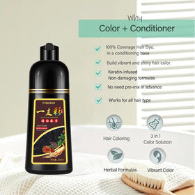 Fvquhvo gray hair instant color shampoo provides quick tone refresh and natural-looking results.