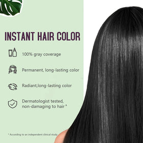 Fvquhvo color shampoo applied to dry hair for instant shine