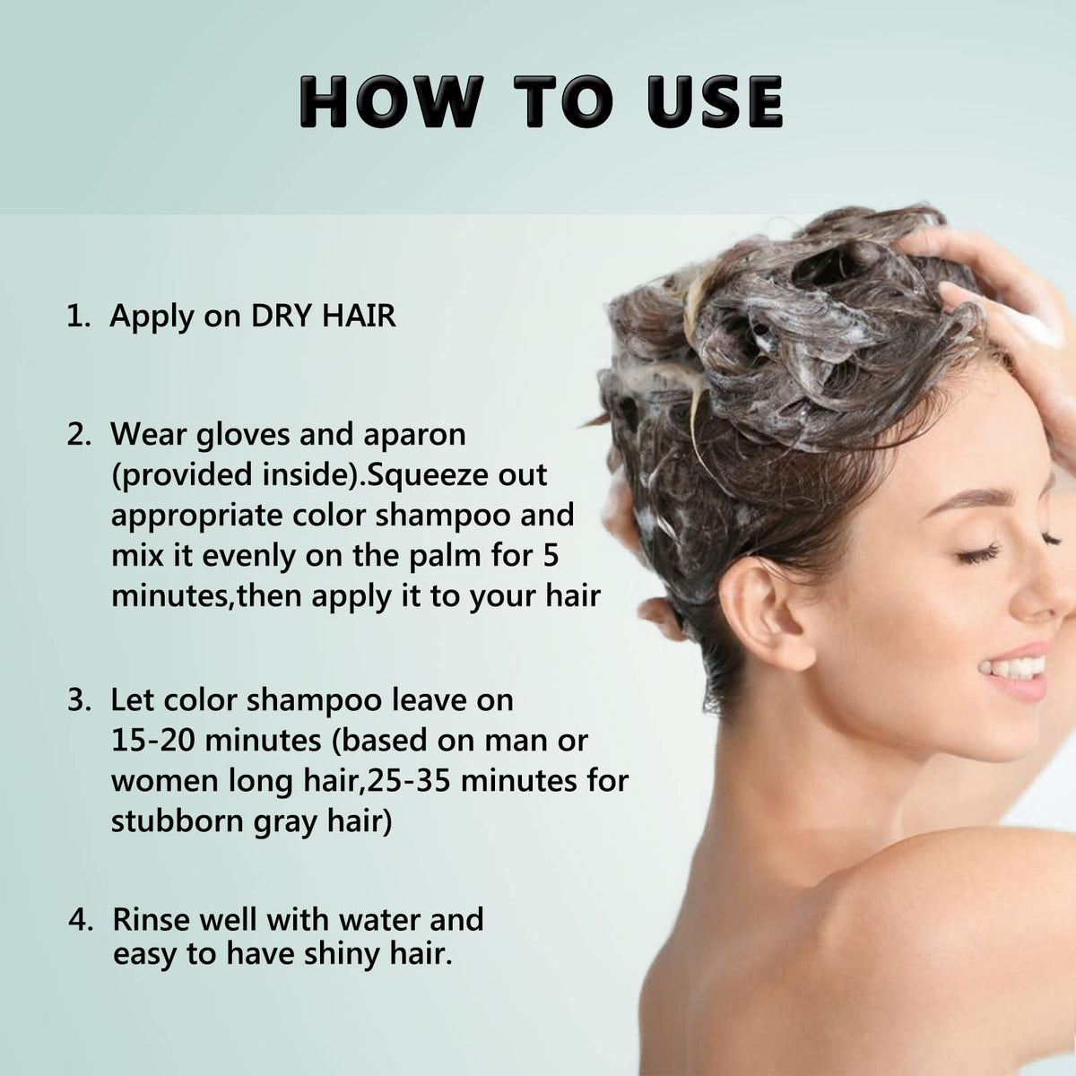 Fvquhvo long-lasting black color maintains shade for weeks