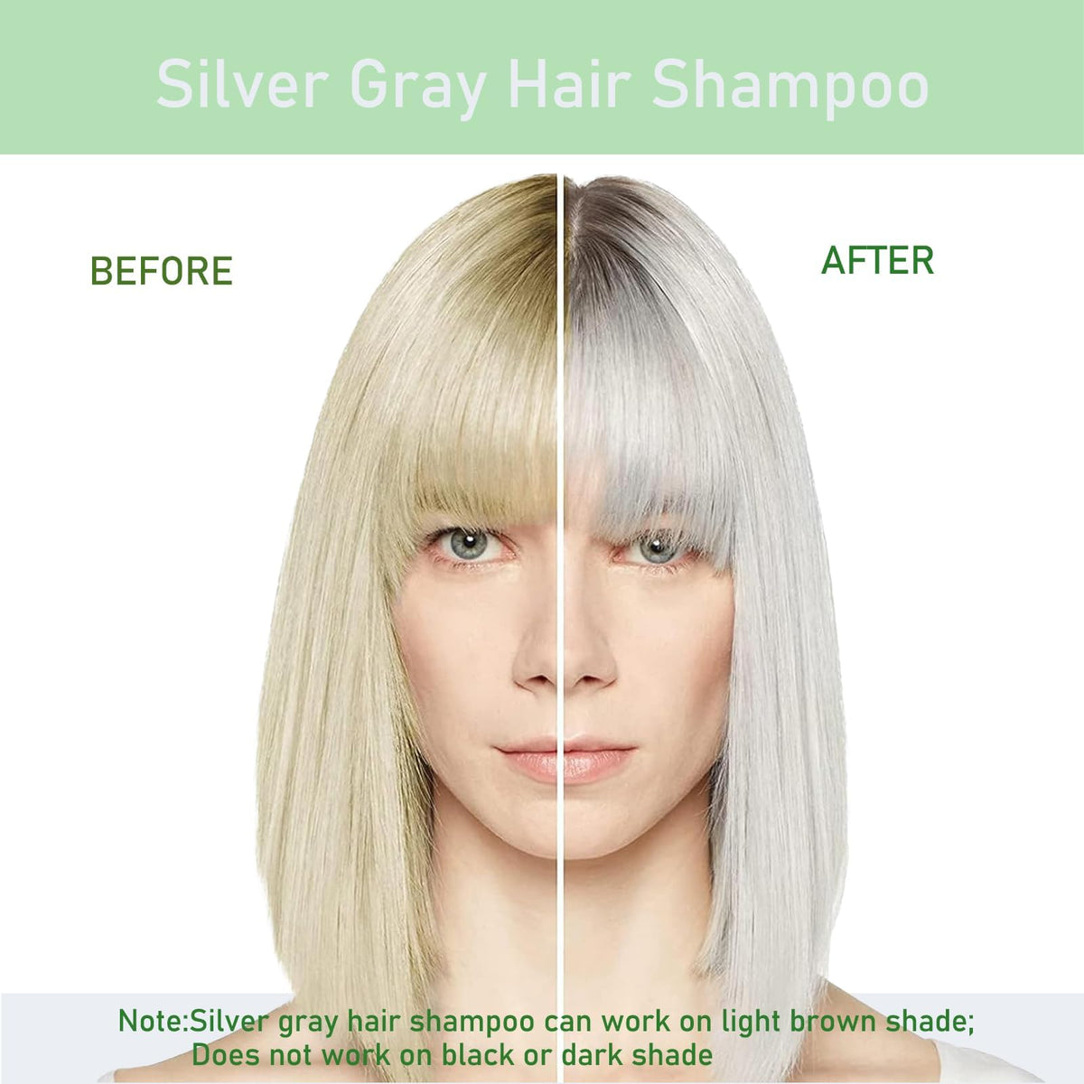 Fvquhvo Silver Gray Hair Dye Shampoo creates a rich lather for even coverage
