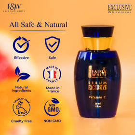 F&W Vitamin C serum being applied for smooth absorption