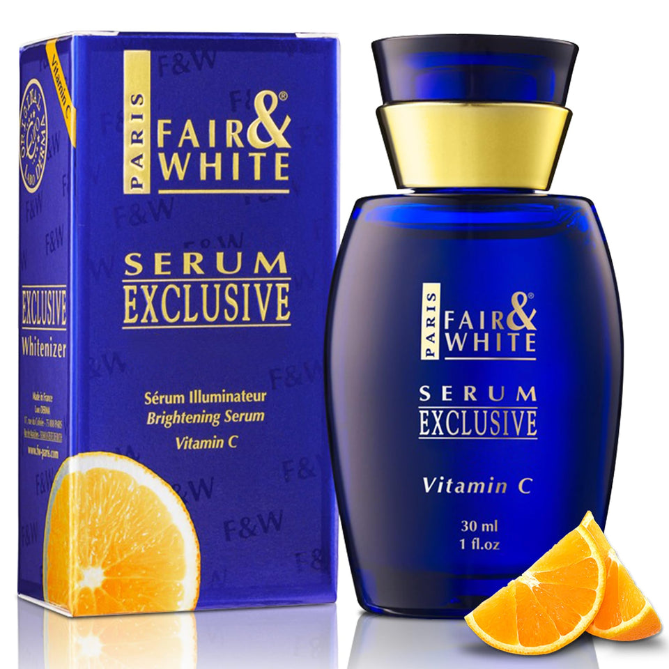 F&W Vitamin C serum bottle front view for brightening skin texture