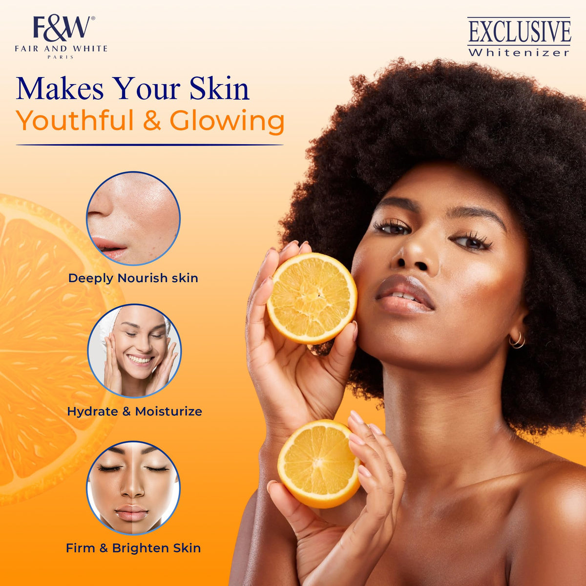 F&W Vitamin C serum dropper open ready for application