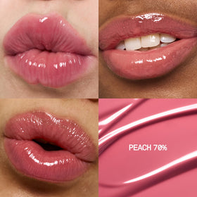 Fwee 3D Volume Gloss Peach applicator delivering precise, non-sticky application