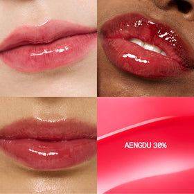 Fwee 3D Voluming Gloss 30% sheer swatch reveals natural fullness and shine